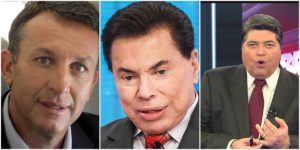 Os apresentadores Neto, Datena e Silvio Santos (Reprodução)