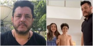 Bruno, da dupla com Marrone, mostra filhos (Foto: Reprodução)