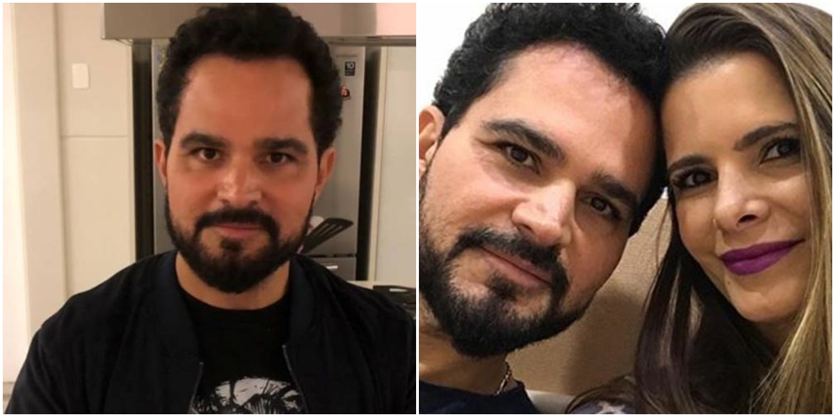 Luciano Camargo e a esposa, Flávia Fonseca (Foto: Reprodução/ Montagem/ TV Foco)