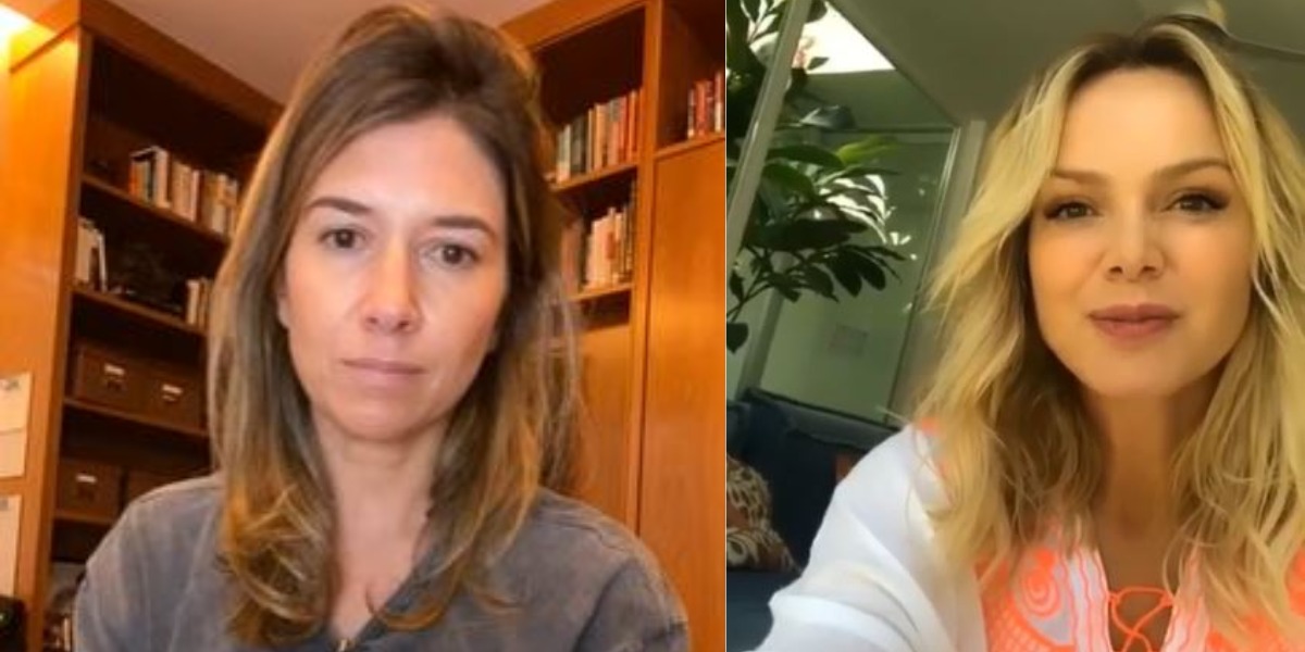 Rebeca Abravanel e Eliana conversaram em live, no dia 22 de maio (Foto: Reprodução/YouTube/Instagram)