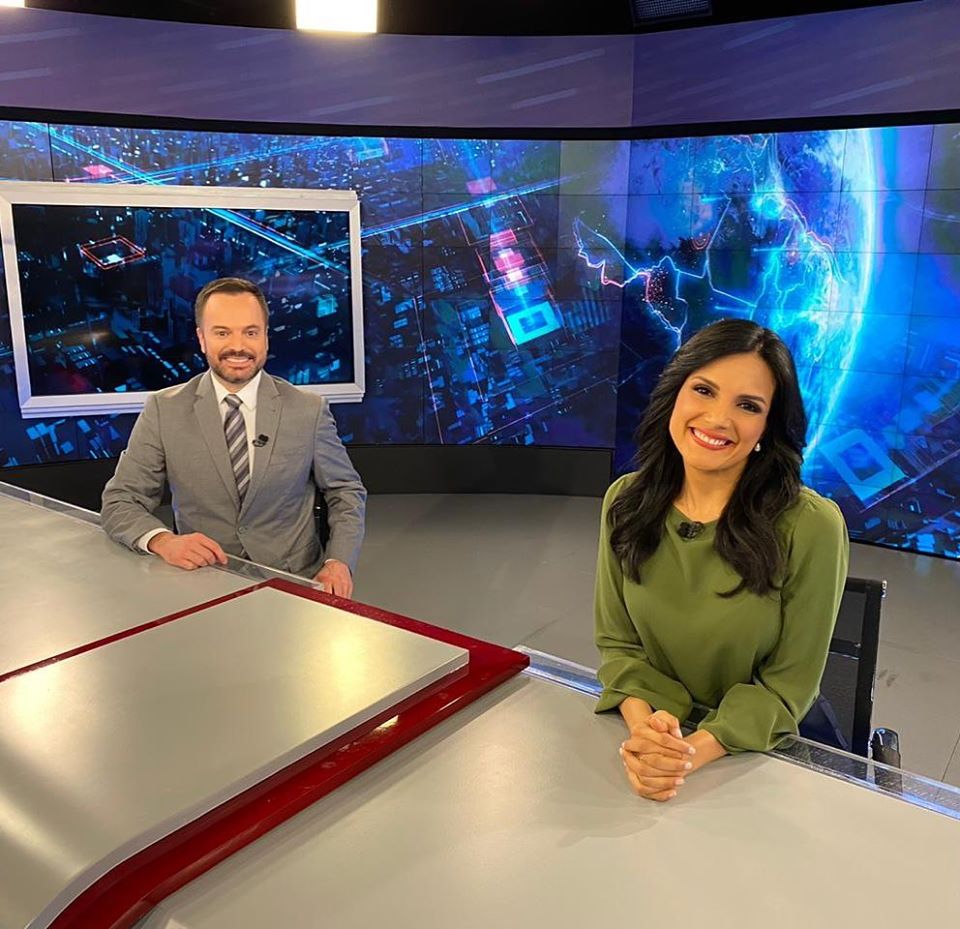 SBT Brasil com Marcelo Torres e Márcia Dantas (Foto: Reprodução)