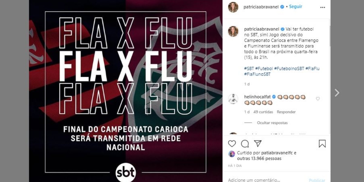 Patrícia Abravanel fez anúncio sobre o SBT (Foto: Reprodução/Instagram)