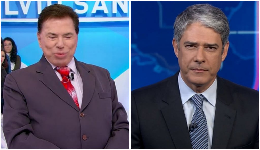 Silvio Santos meteu o terror contra William Bonner - Foto: Montagem