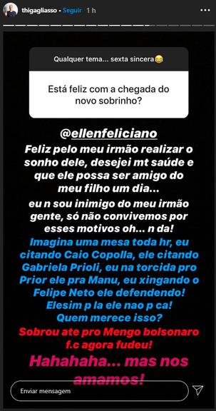 Thiago falou sobre relação com Bruno Gagliasso, seu irmão (Foto: Reprodução)