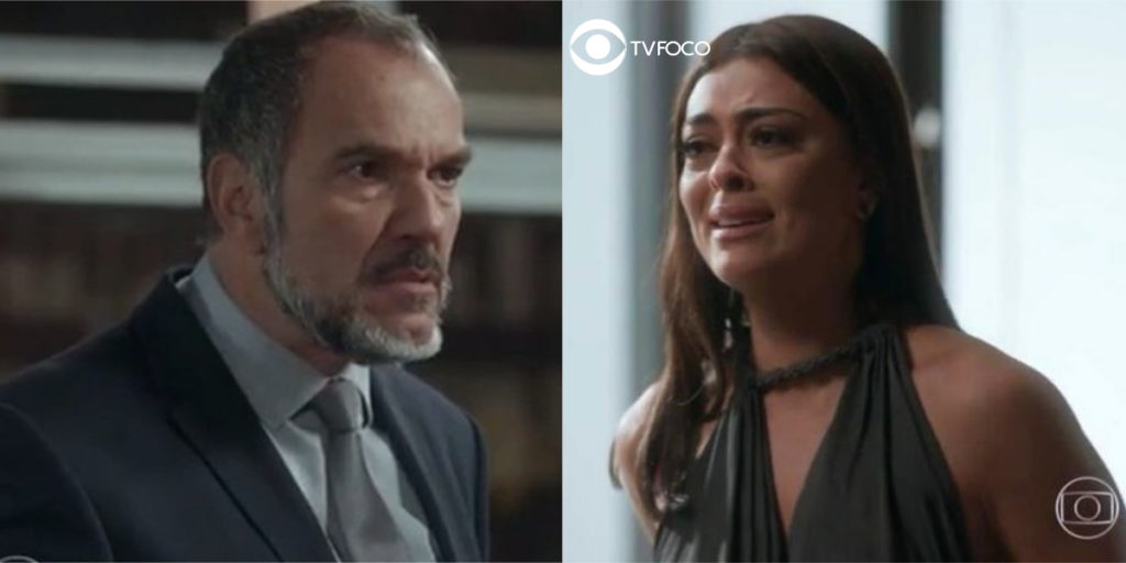 Fotomontagem de Germano e Carolina na novela Totalmente Demais