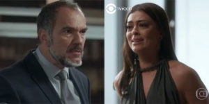 Germano não aguentará a apunhalada de Carolina em Totalmente Demais (Foto: Montagem/TV Foco/Reprodução/Globo)