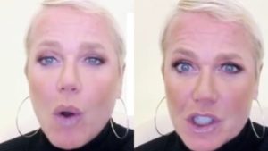 Xuxa apareceu extremamente revoltada em sua coluna da Vogue (Foto: Reprodução/Instagram)