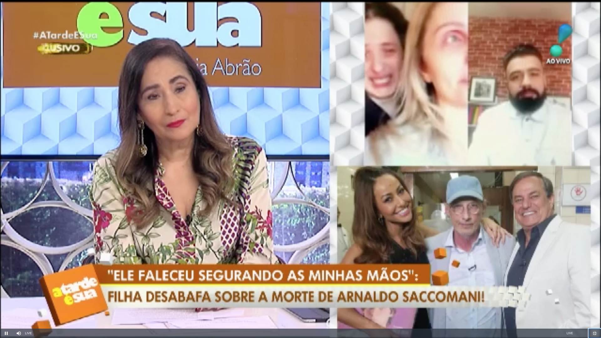 Thais, filha de Saccomani em entrevista (Foto: Reprodução)