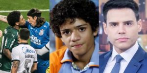 O futebol brilhou na Globo, Chiquititas chegou à vice-liderança e Luiz Bacci surrou os apresentadores rivais de audiência (Foto: Reprodução)