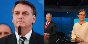 Bolsonaro teve discurso positivo destacado no Jornal Nacional (Foto: Reprodução)