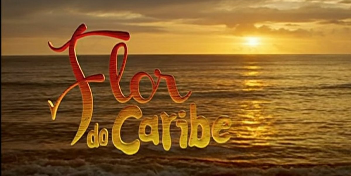 Logo da novela Flor do Caribe (Imagem: Reprodução)