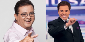 Geraldo Luís e Silvio Santos (Foto: Montagem)