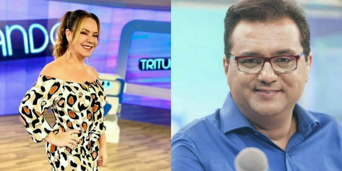 Flor revelou durante o Tritutando, no SBT, que viu o apresentador Geraldo Luís sem roupas (Foto: Reprodução)