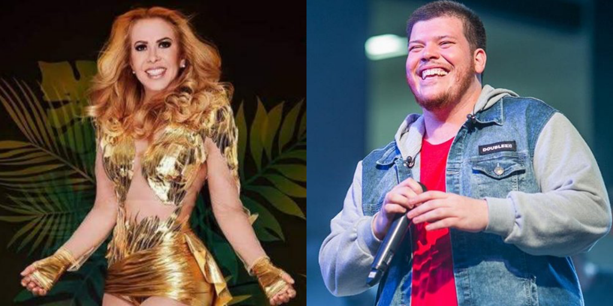 Cantora Joelma e o pagodeiro Ferrugem (Foto: Montagem)