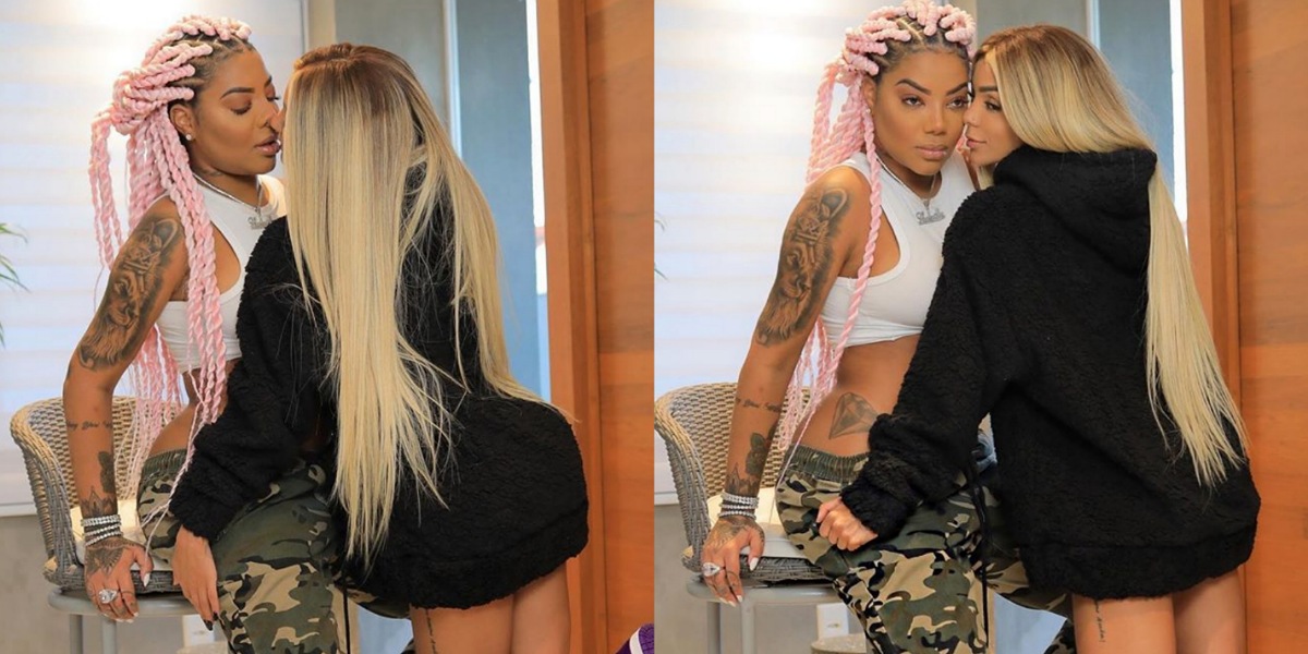 Ludmilla posa em fotos sensuais com a esposa Brunna Gonçalves (Foto: Reprodução/Instagram)