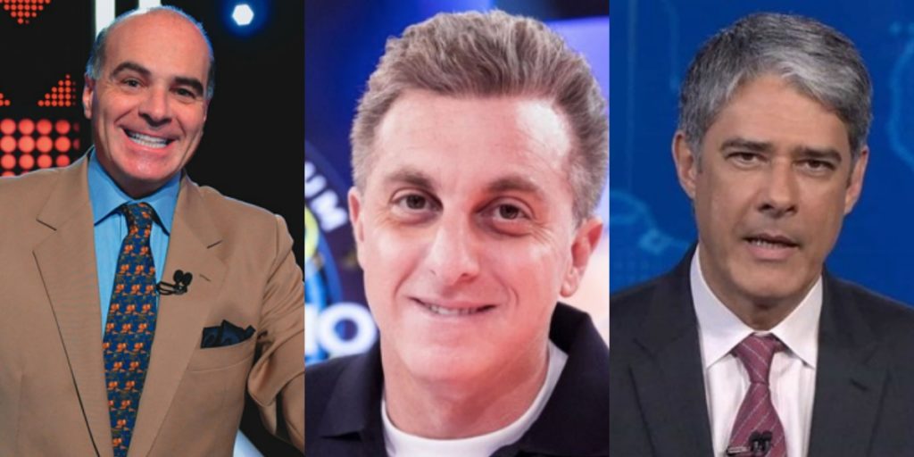 Marcelo de Carvalho, Luciano Huck e William Bonner (Foto: Montagem/TVFOCO) 