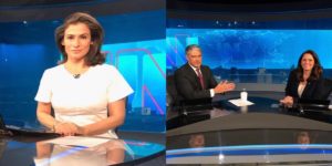 Renata Vasconcellos foi substituída por Ana Luíza Guimarães no Jornal Nacional (Foto: Divulgação / TV Globo)