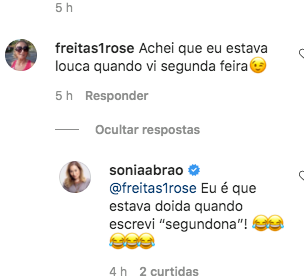 Apresentadora responde seguidora no Instagram (Foto: Reprodução)