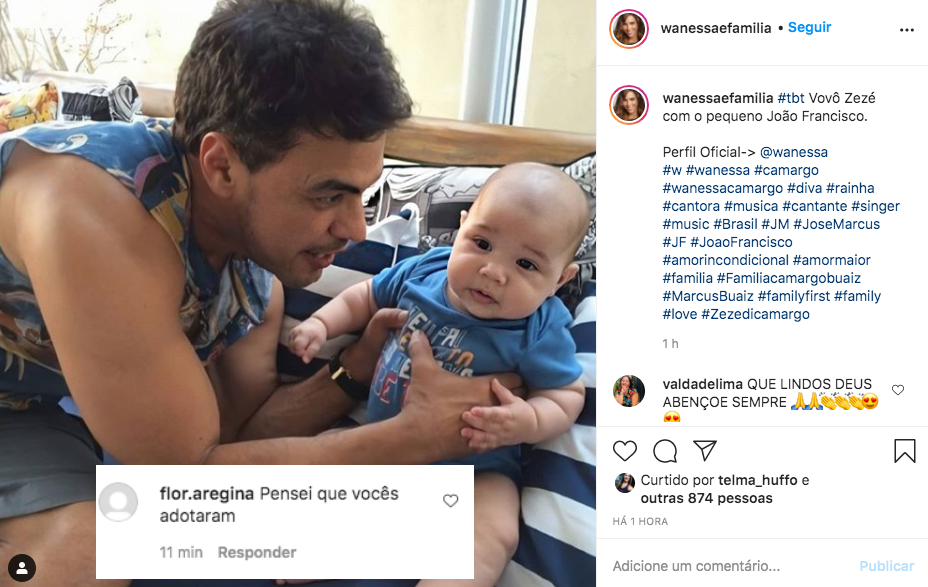 Zezé com o filho de Wanessa (Foto: Montagem)