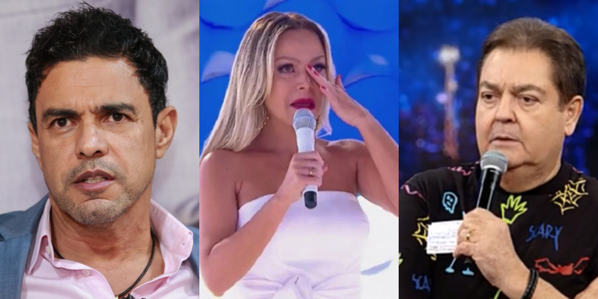 Zezé di Camargo, Eliana e Faustão vêm previsão de sensitiva (Foto: Montagem)