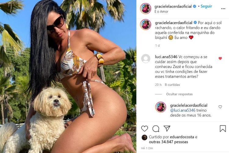 Graciele Lacerda, atual esposa de Zezé, acabou expondo situação (Foto montagem) 