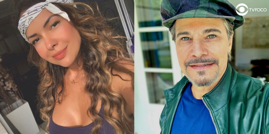 Fotomontagem de Edson Celulari e Michelle Martins de A Força do Querer