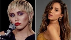 Miley Cyrus interagiu com Anitta nas redes sociais (Foto: Reprodução/ Montagem)