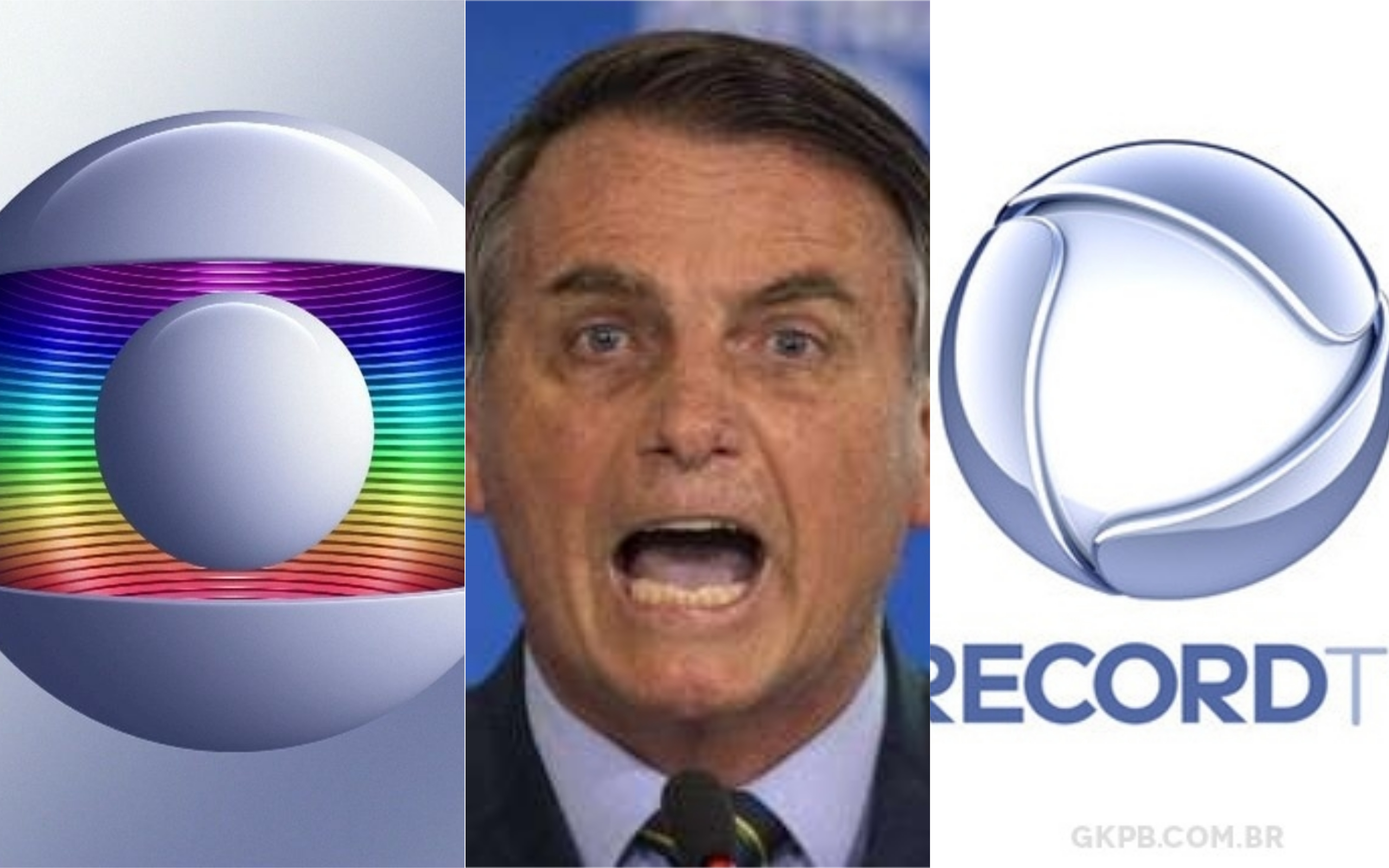 Bolsonaro e Record se unem contra a Globo (Foto: Divulgação)