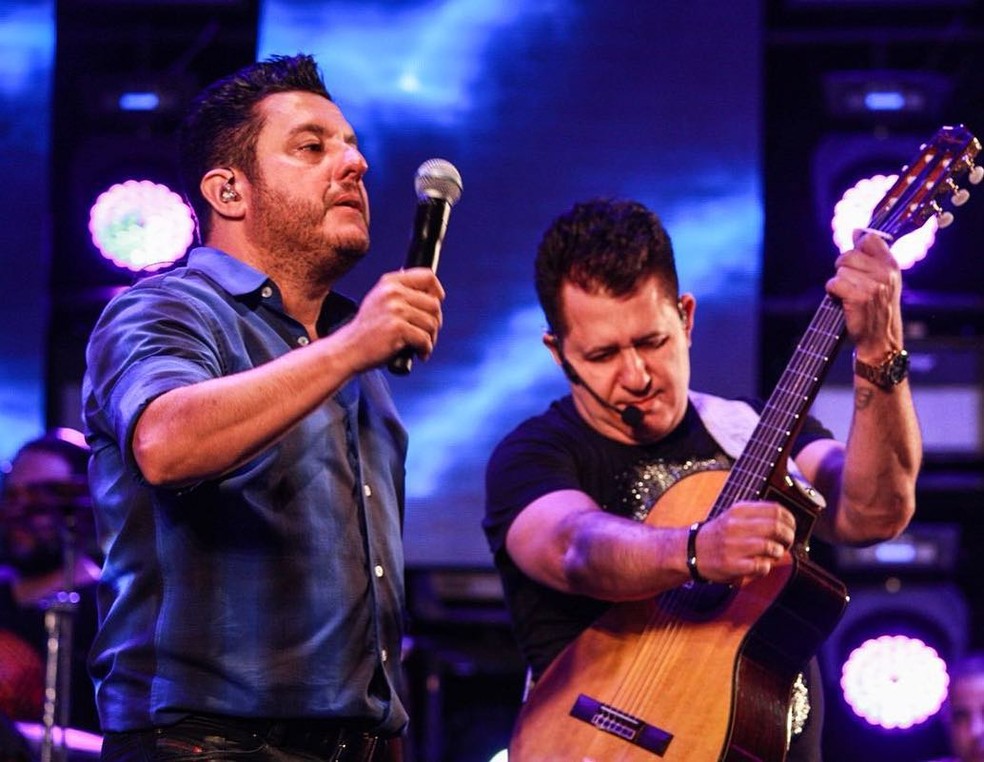 A dupla Bruno e Marrone durante apresentação - Foto: Reprodução