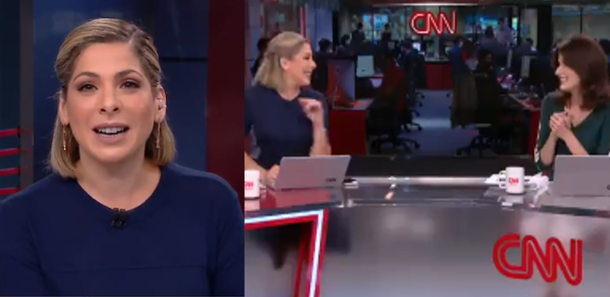 Apresentadoras da CNN Brasil não conseguem se controlar e caem na risada (Foto: Reprodução)