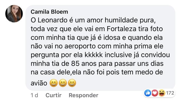 Leonardo foi exposto por uma internauta (Foto: reprodução/Facebook)