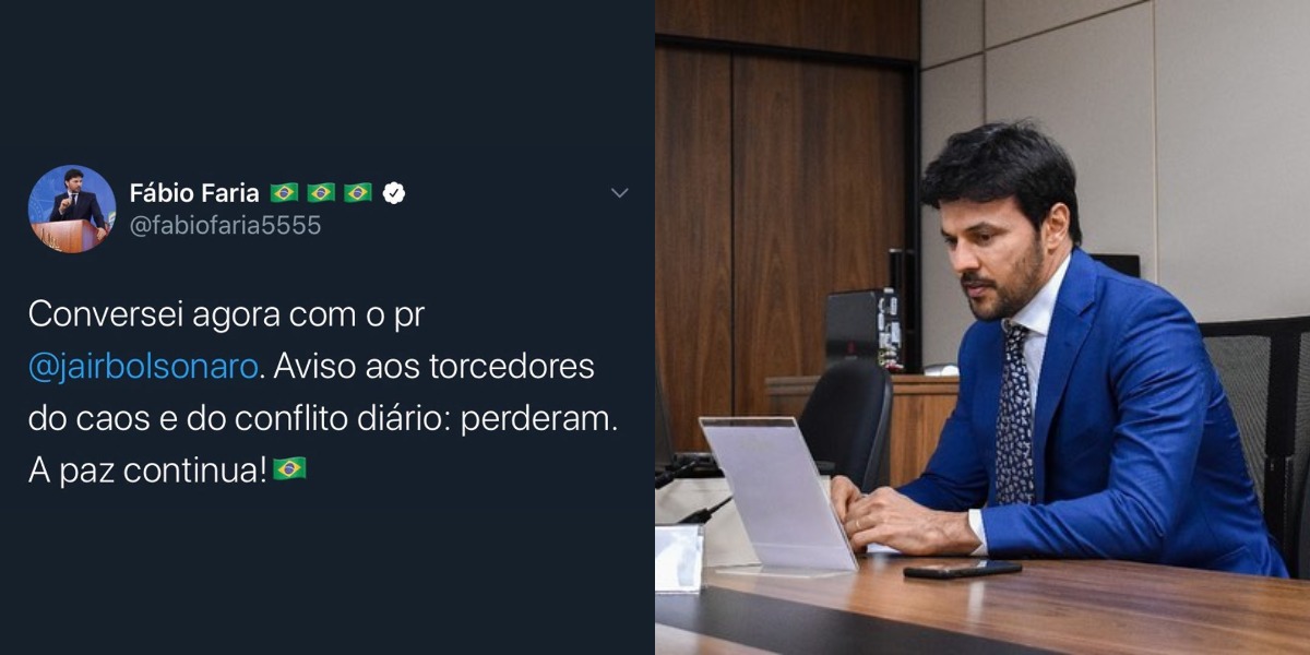 Fábio Faria fez pronunciamento em suas redes sociais (Foto: Reprodução/Instagram)