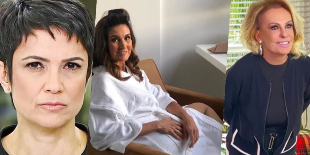 Fátima Bernardes acabou expondo recado para Sandra e muita gente viu indireta para Ana (Foto montagem) 