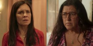 Adriana Esteves (Thelma) e Regina Casé (Lurdes) em Amor de Mãe, que tem cenas secretas para 2ª fase (Foto: Reprodução/Globo)