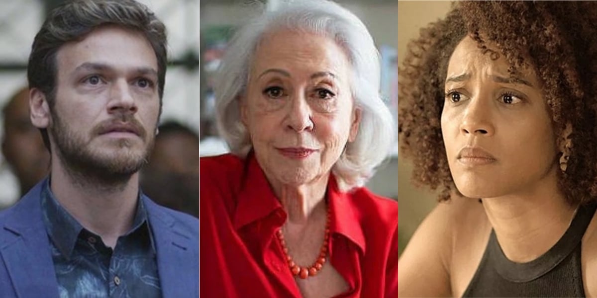 Emilio Dantas, Fernanda Montenegro e Taís Araújo estão em no elenco de Amor e Sorte, nova série da Globo (Foto: Reprodução/Globo)