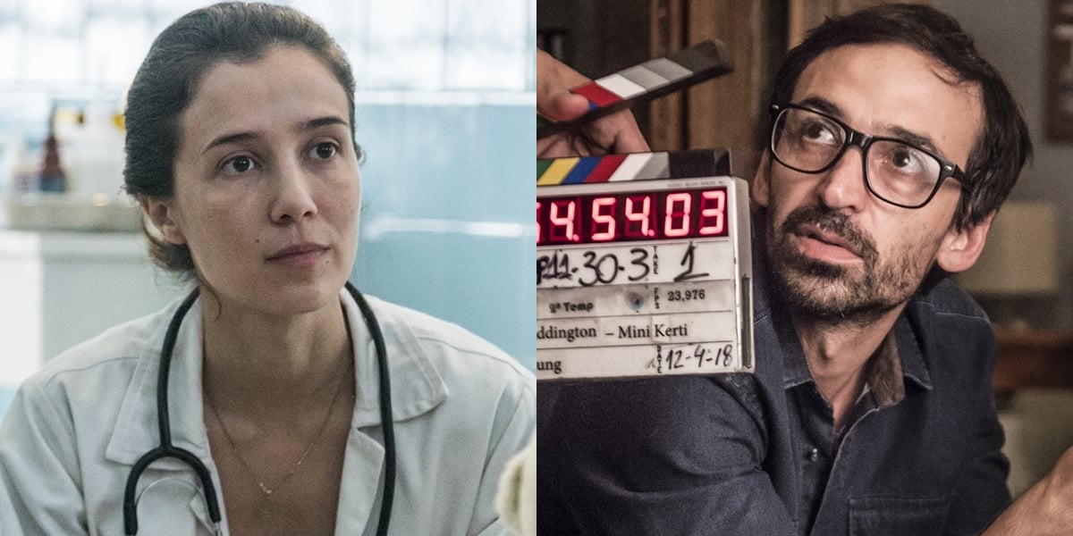 Marjorie Estiano (Carolina) e Julio Andrade (Evandro) em Sob Pressão; série volta em edição especial sobre a pandemia do coronavírus (Foto: Globo/Paulo Belote/Mauricio Fidalgo)