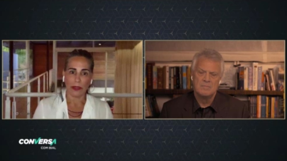 Glória Pires participou do Conversa com Bial (Foto: Reprodução/ Gshow)