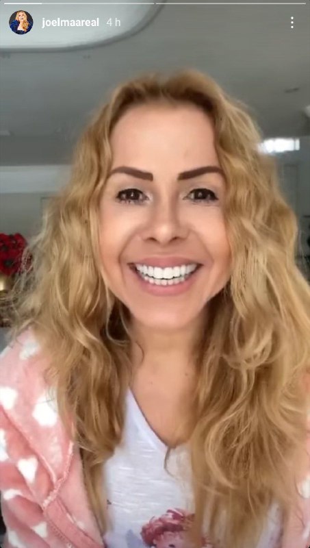 Joelma contou aos internautas que estava se sentido melhor (Foto: Reprodução)