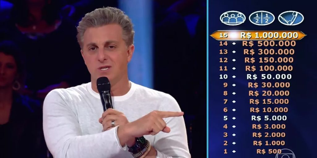 Luciano Huck comanda o Quem Quer Ser um Milionário. (Foto: Reprodução)