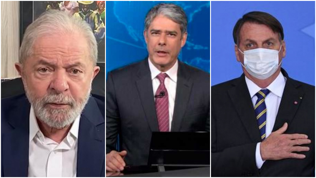 O ex-presidente Lula se uniu a Bolsonaro contra Bonner e a Globo - Foto: Montagem