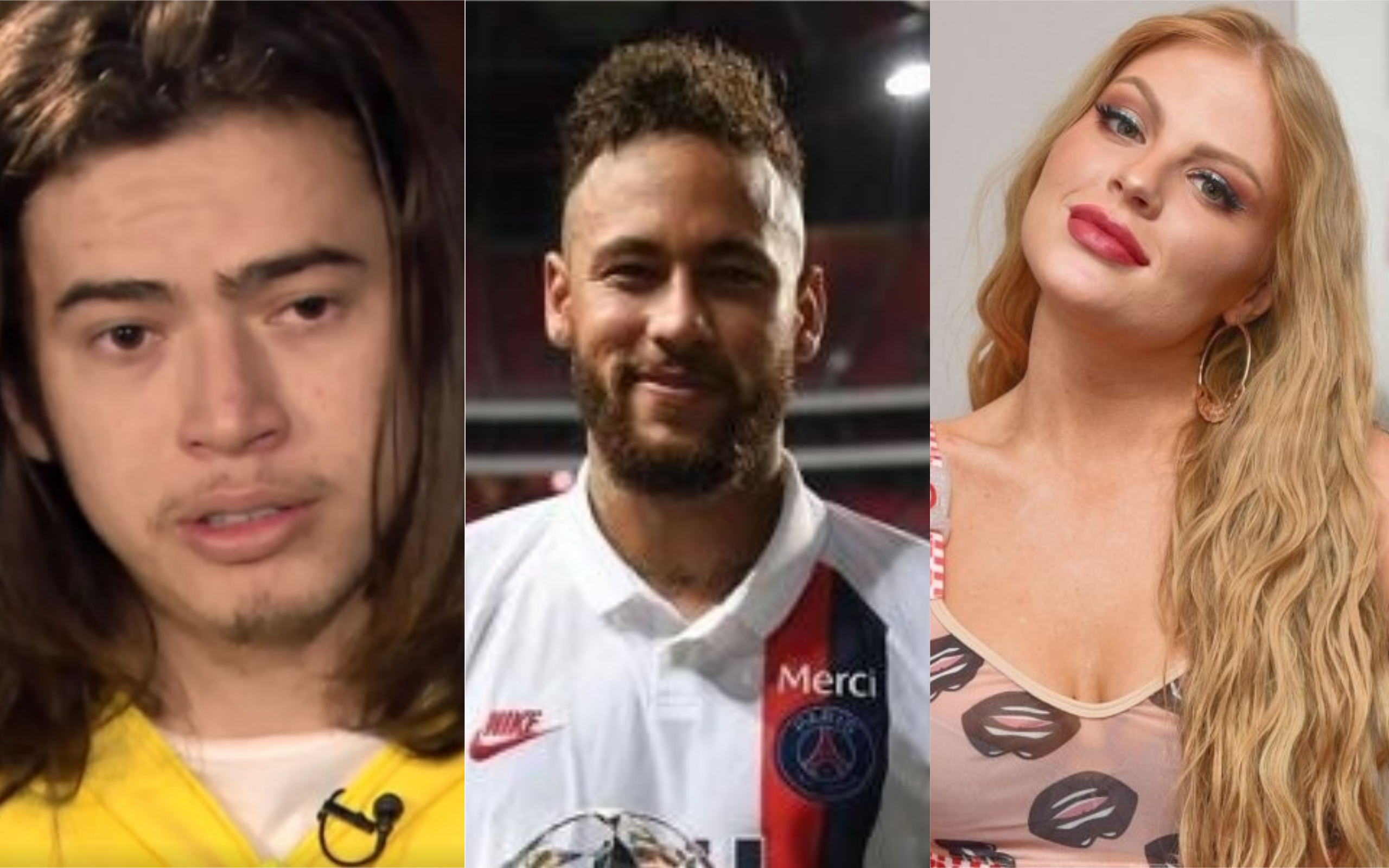 Whindersson Nunes, Neymar e Luísa Sonza se envolveram em polêmica (Foto: Divulgação)