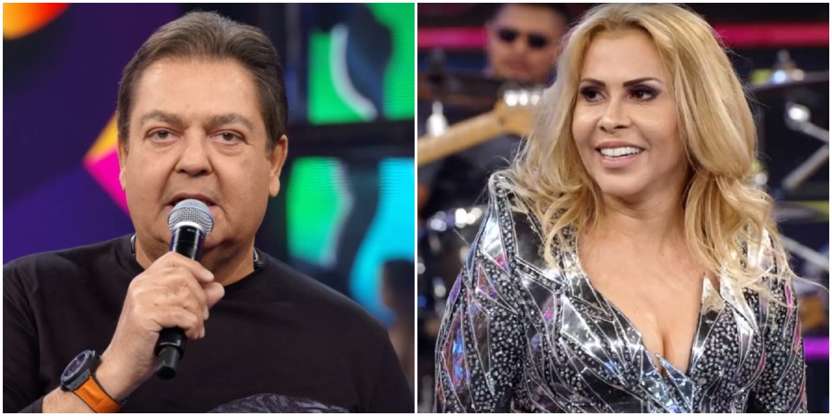 Joelma diz não para Faustão pela terceira vez (Foto: Reprodução/ Montagem/ TV Foco)