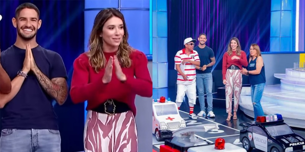 Rebeca Abravanel já contou com a ajuda de Pato no Roda a Roda Jequiti (Foto: Reprodução/SBT)