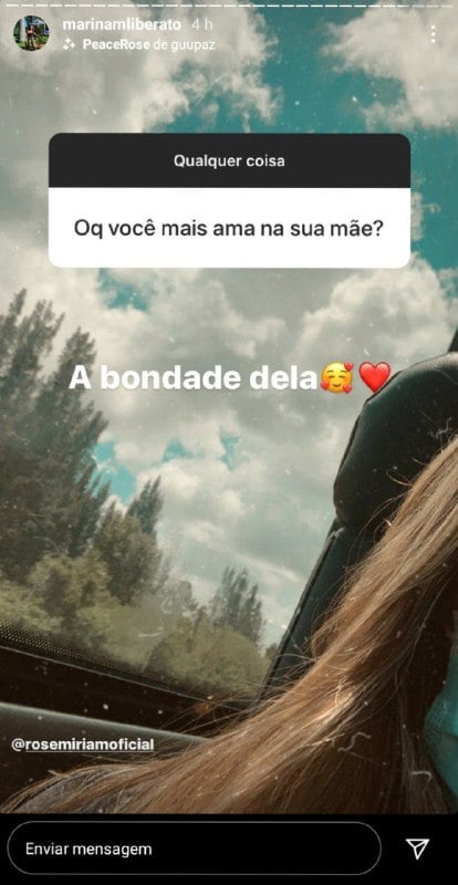 Marina, filha de Gugu, falou sobre sua relação com Rose Miriam (Foto: Reprodução/ Instagram)