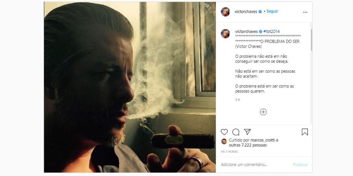 Victor Chaves fez desabafo nas redes sociais (Foto: Reprodução/Instagram)