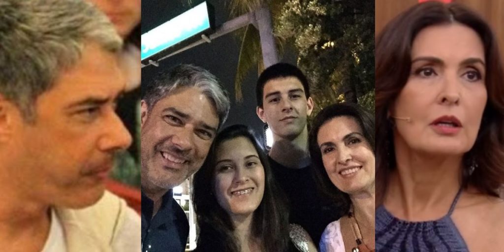 William Bonner e Fátima Bernardes com os filhos (Foto: AgNews/Instagram/TV Globo)