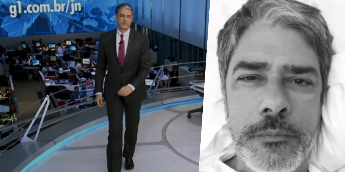 William Bonner comanda o 'Jornal Nacional' (Foto: montagem)