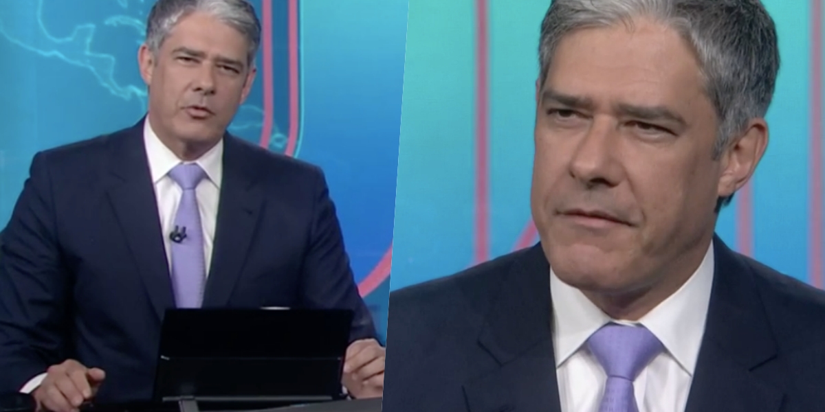 William Bonner e o Jornal Nacional perderam a liderança (foto: Reprodução/TV Globo)