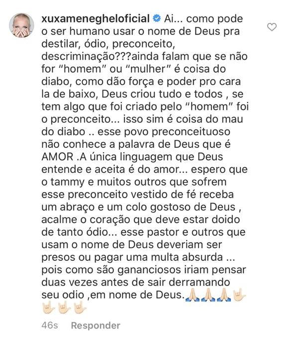 Xuxa detonou Silas Malafaia (Foto: reprodução/Instagram)