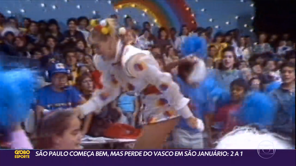 Xuxa apareceu no 'Globo Esporte' (Foto: reprodução)